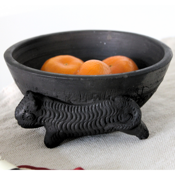 Black Pottery Bowl 