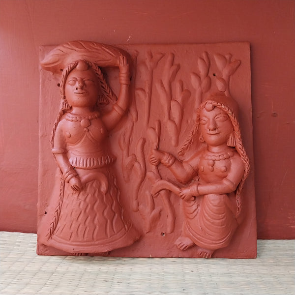 Women in a farm  - Terracotta Tiles