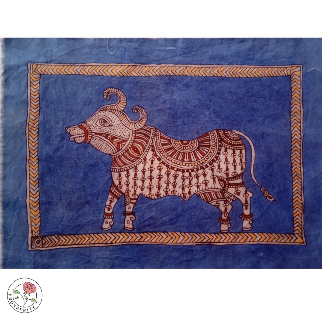 Indigo Bull - Mata ni Pachedi Painting