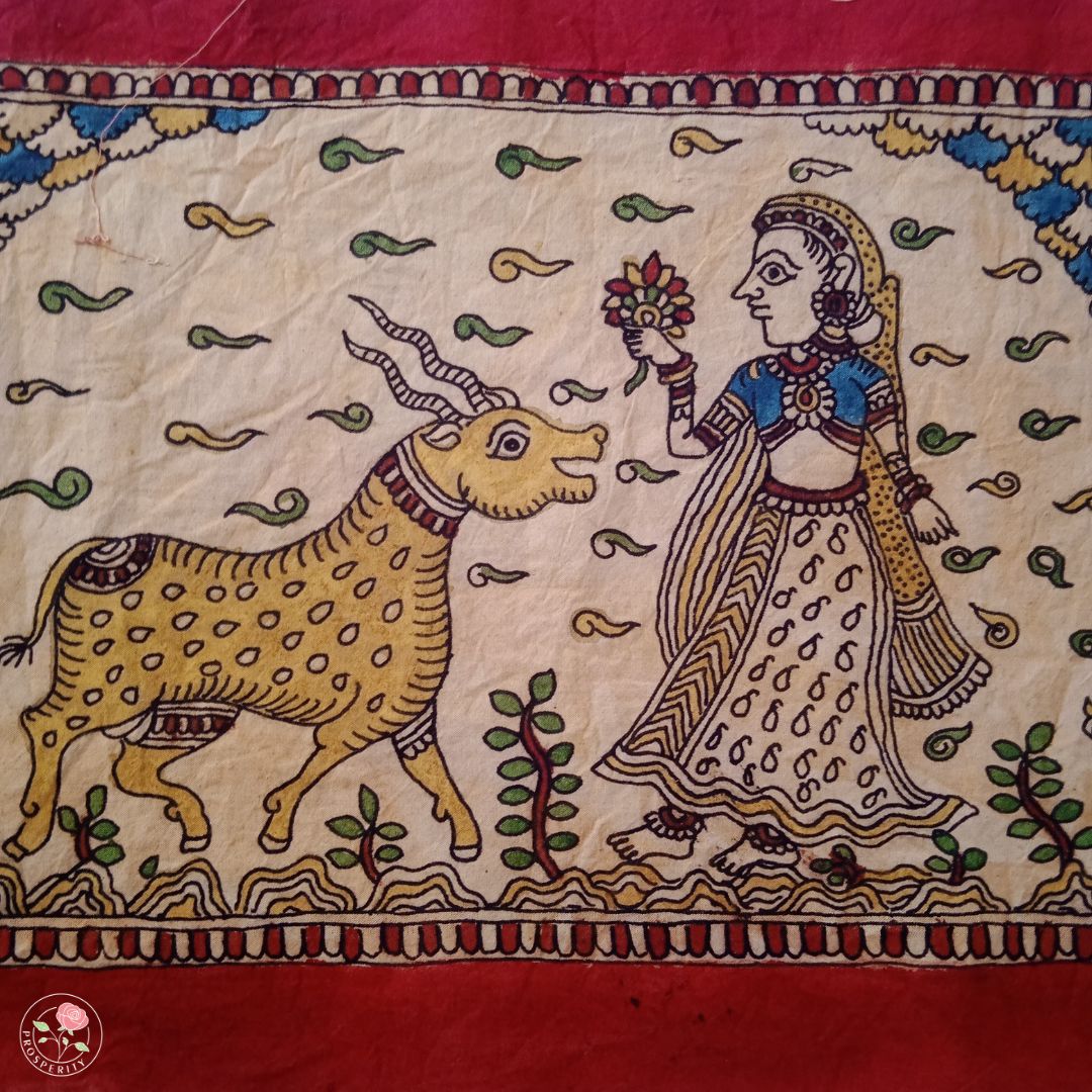 Muse & Deer - Mata ni Pachedi Painting