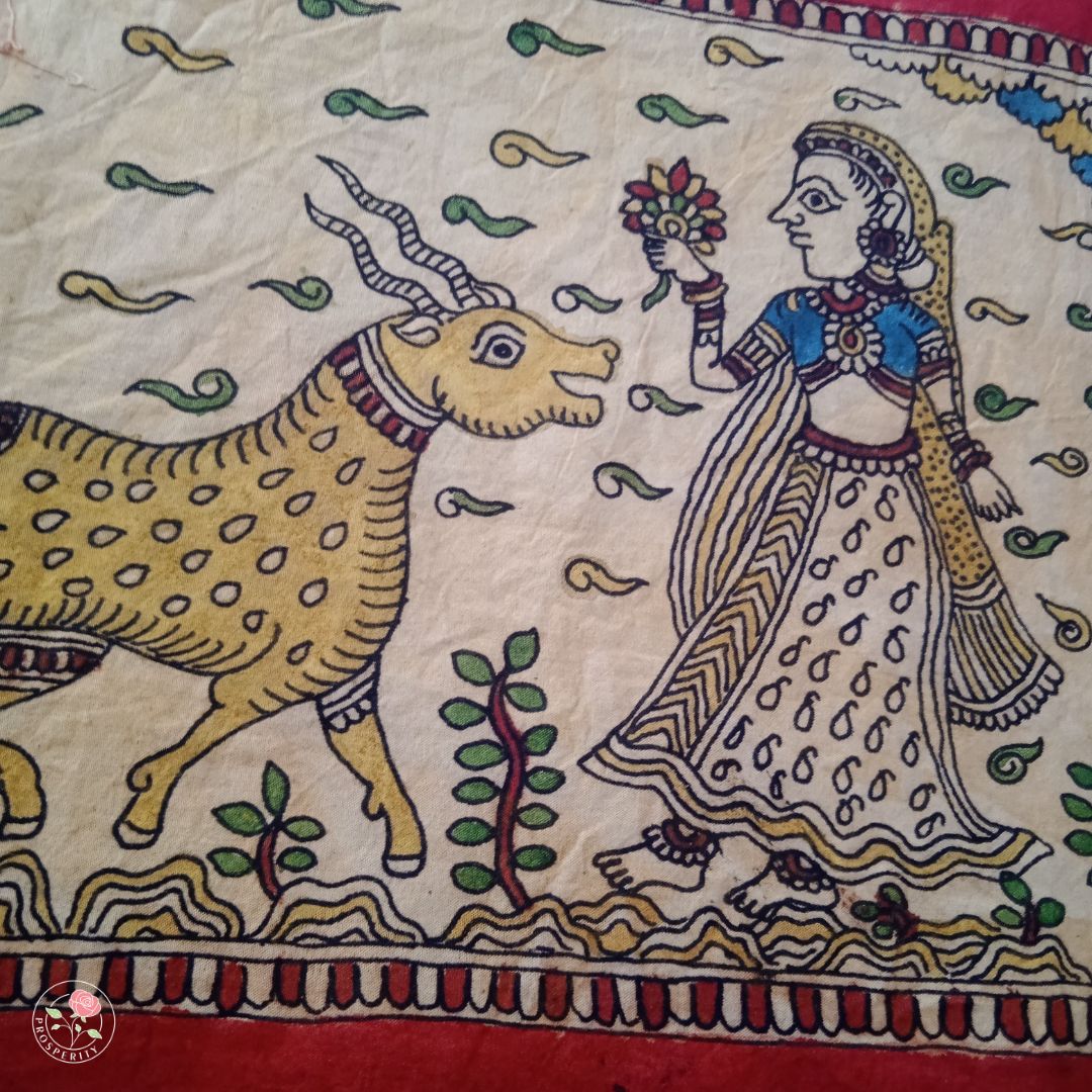 Muse & Deer - Mata ni Pachedi Painting