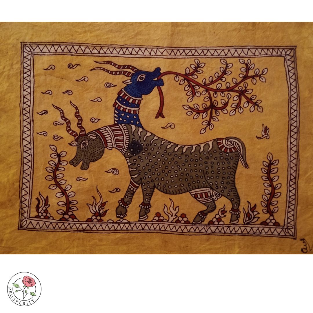 Twin Deers - Mata ni Pachedi Painting