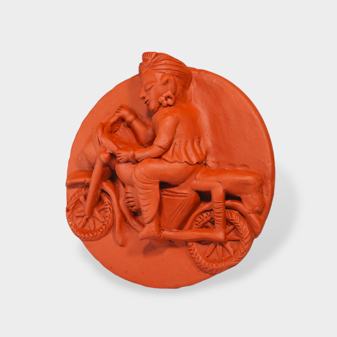 Molela Wall Plate - The Biker 9"