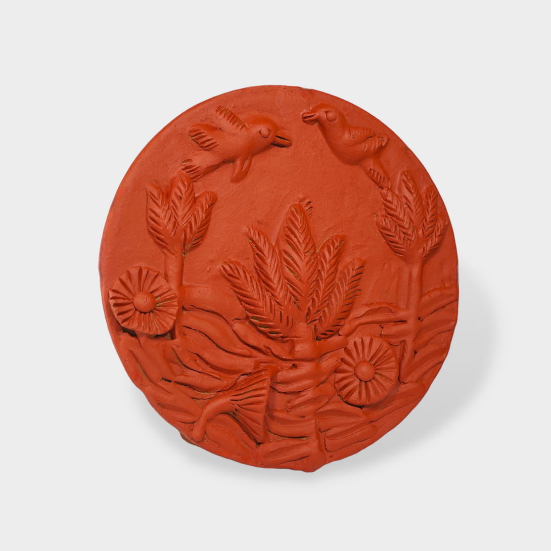 Molela Wall Plate - Lotus Size: 9"