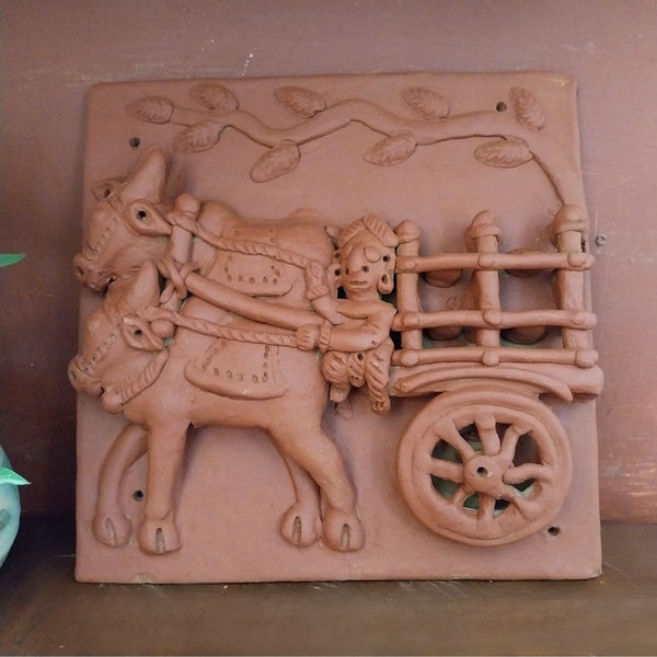 Bullock cart - Terracotta Tile