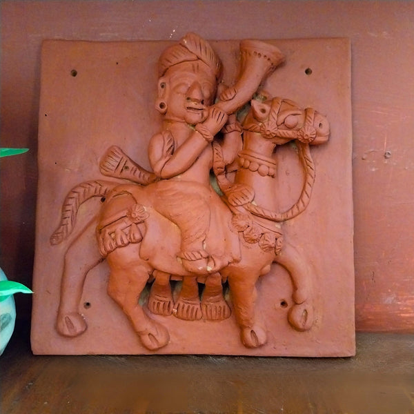 Horse Rider - Terracotta Tile