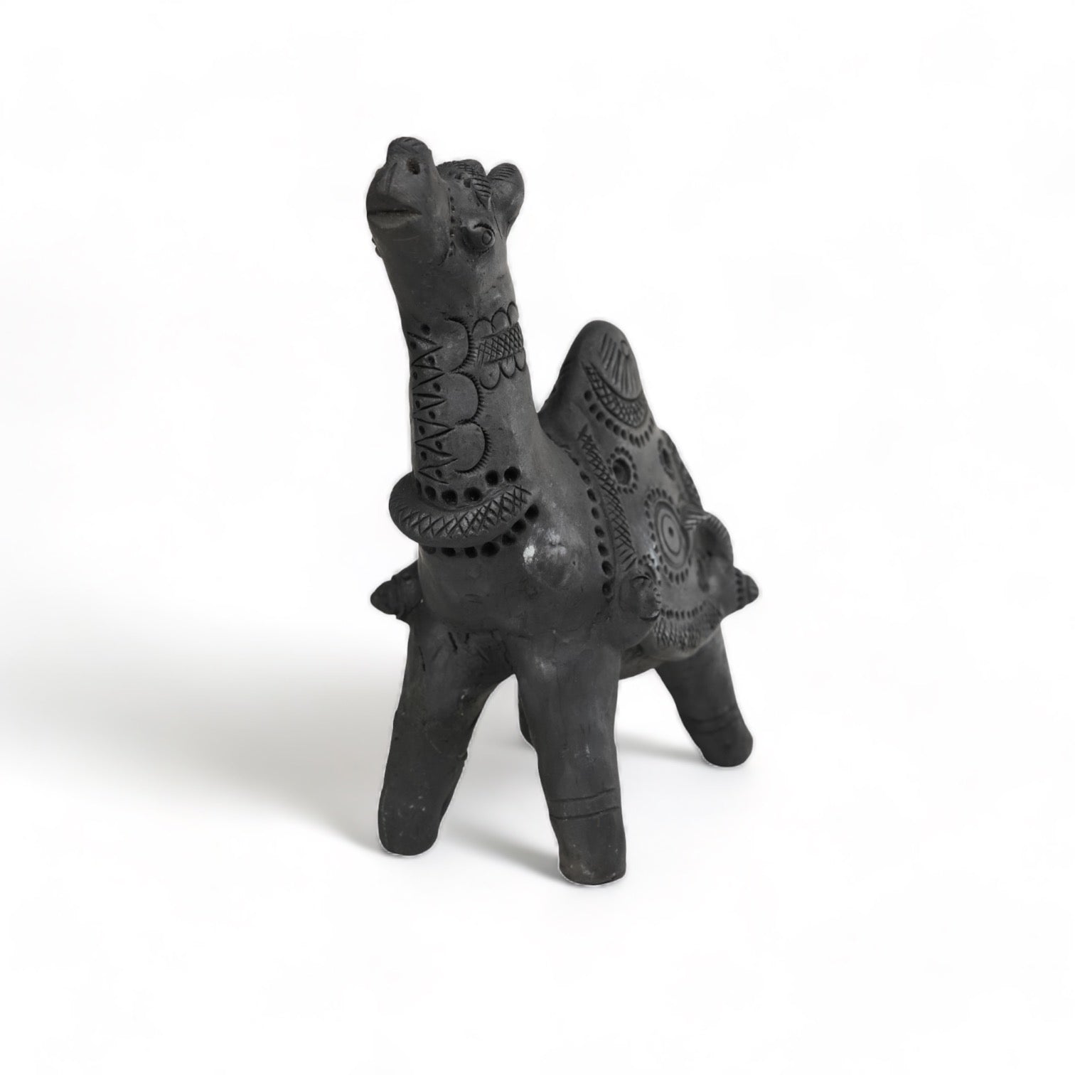 Sawai Madhopur Black Terracotta Camel Figurine