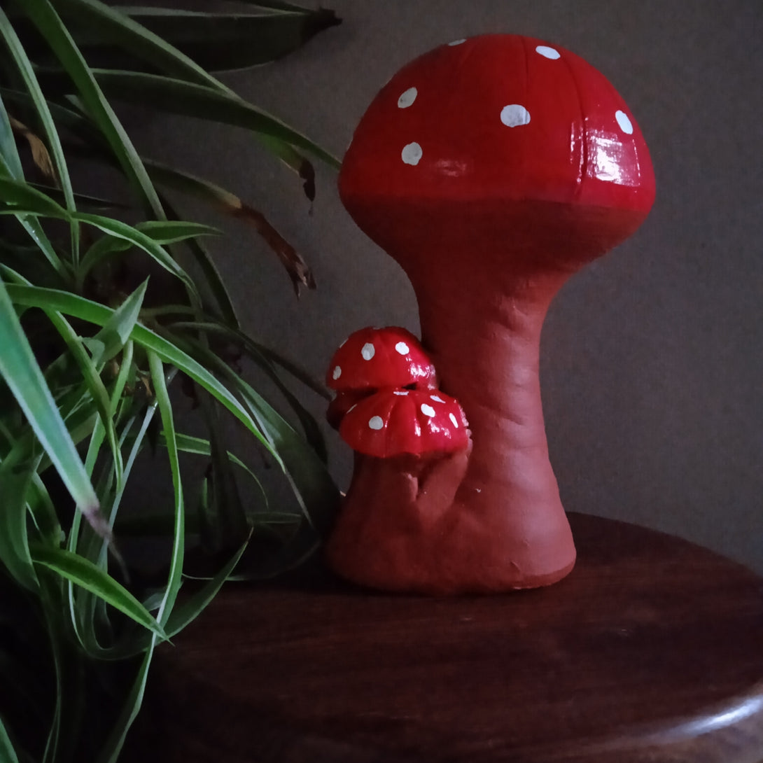 Terracotta Mini Mushroom 6"