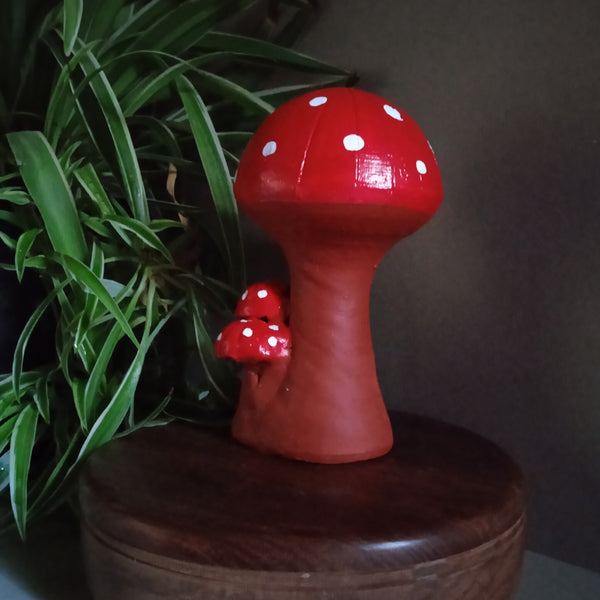 Terracotta Mini Mushroom 6"