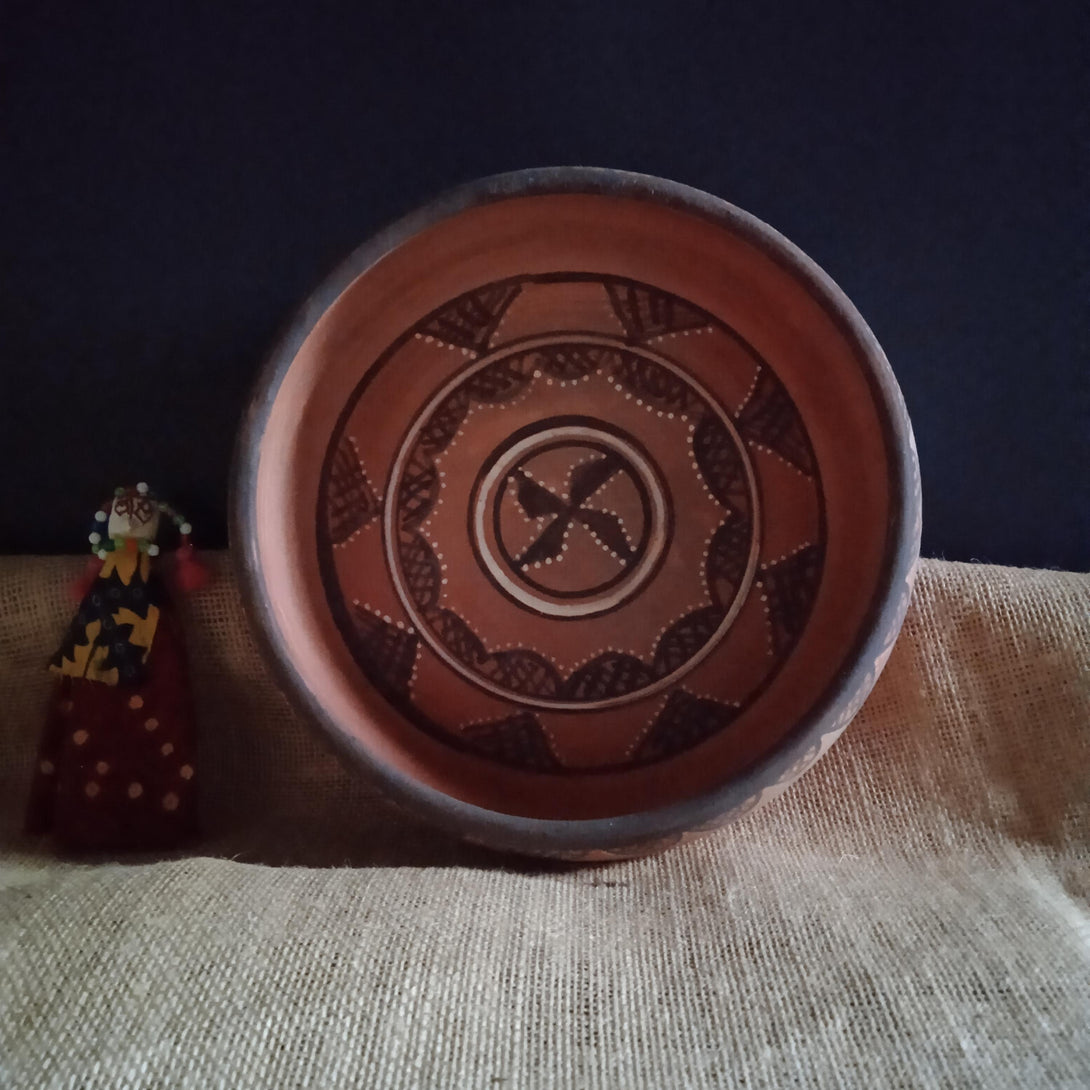 Gundiyali Terracotta Serving Bowl 1 - 8 Inch