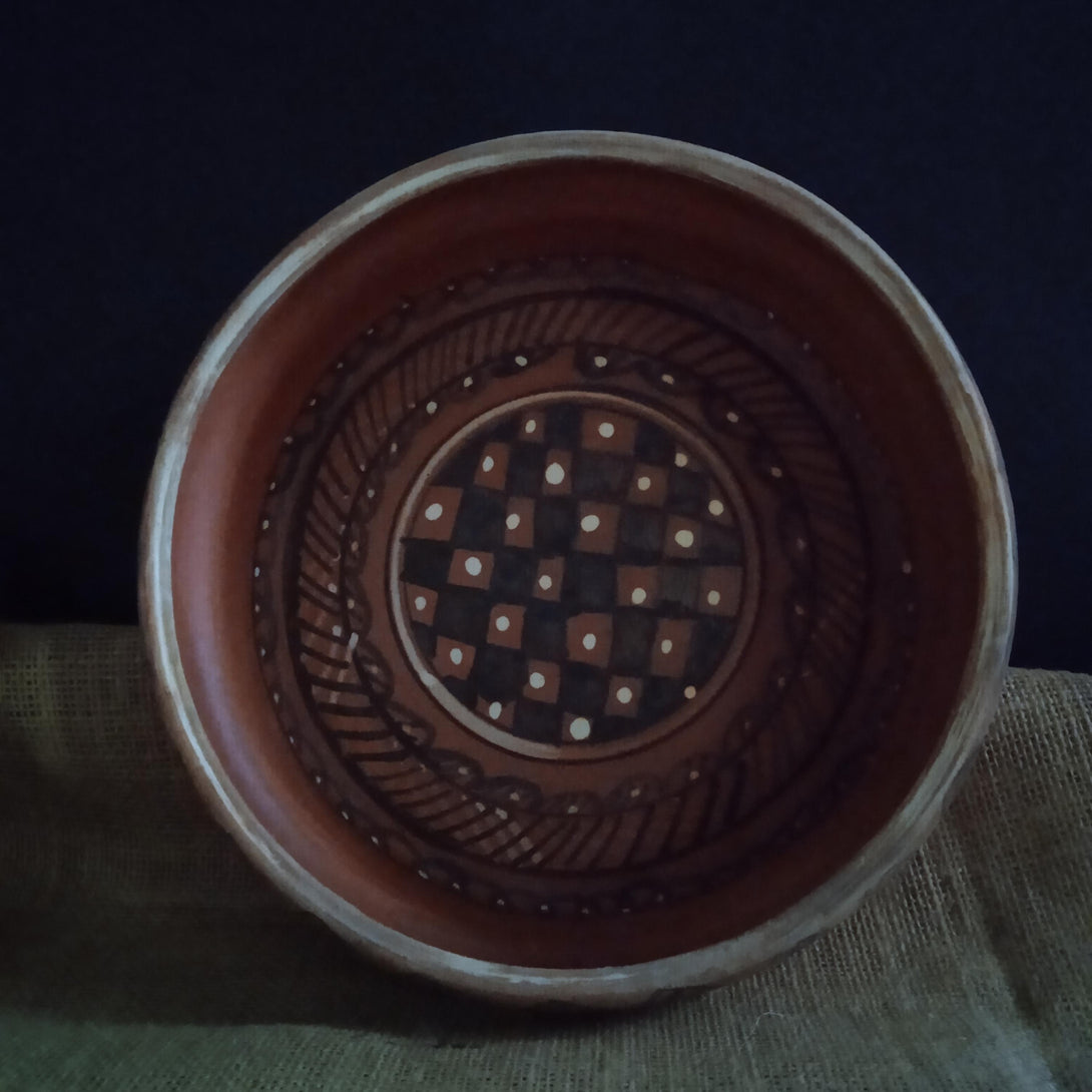 Gundiyali Terracotta Serving Bowl 2 - 8 Inch