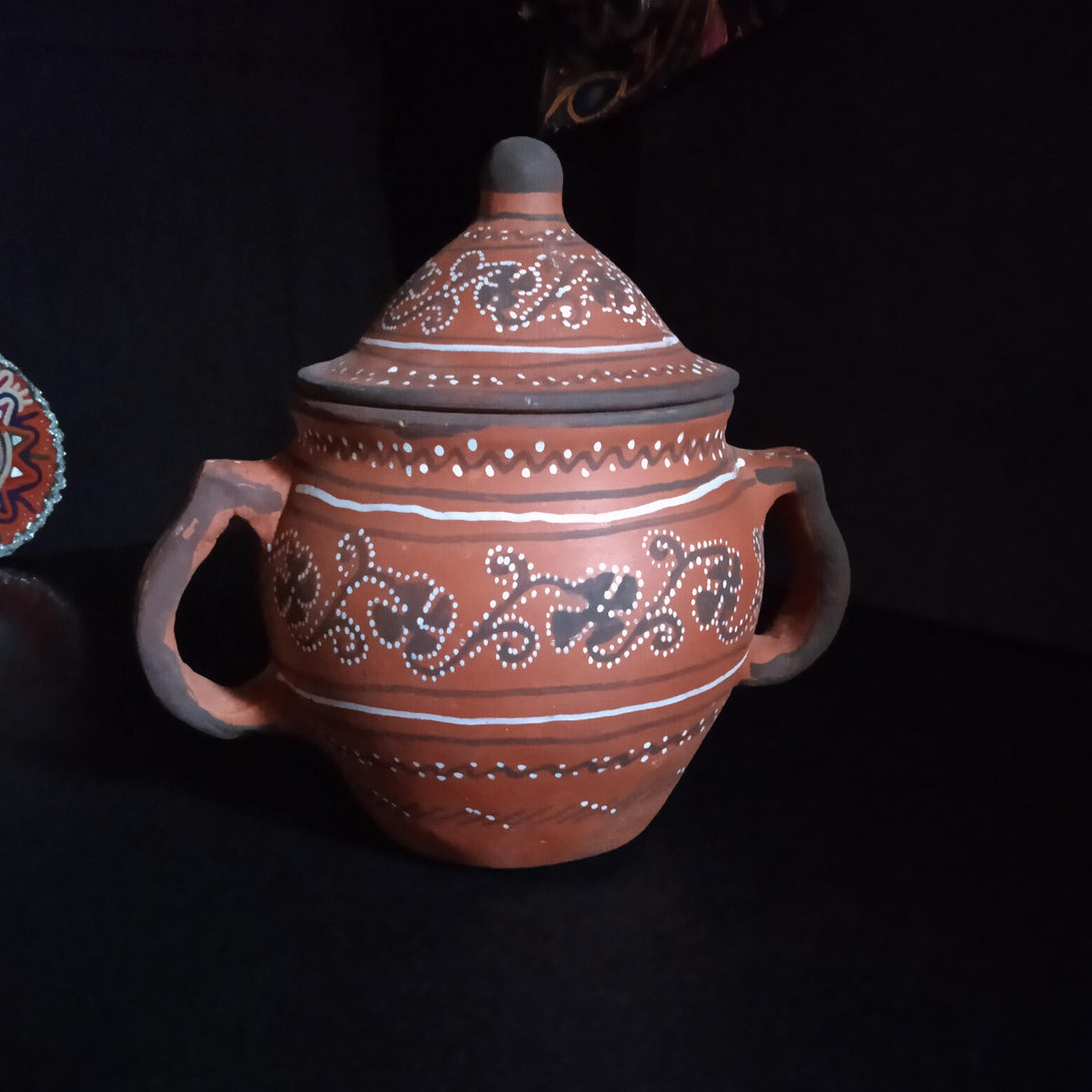 Khavda Painted Terracotta Canister 3