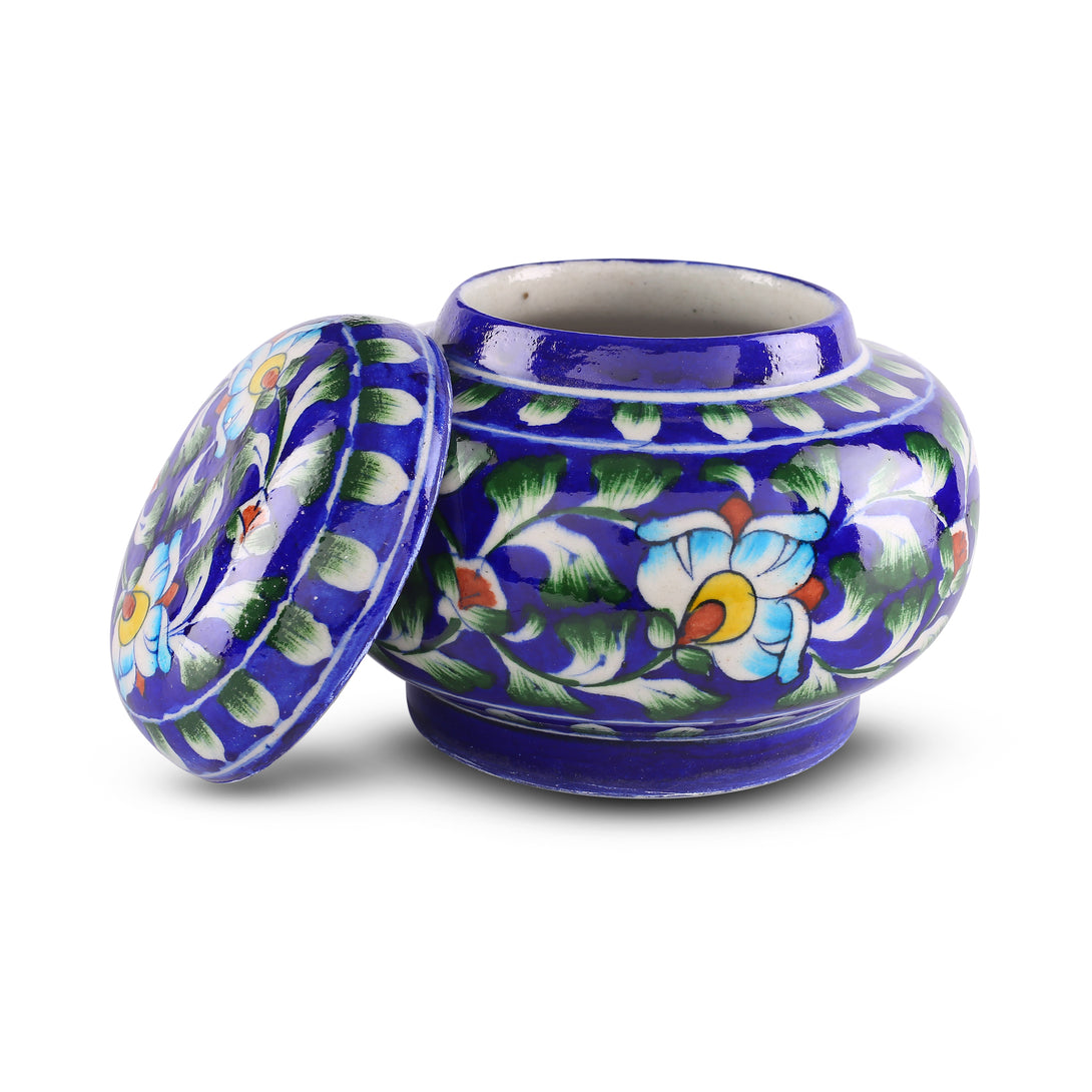 Blue Pottery Matki Jar - Blue