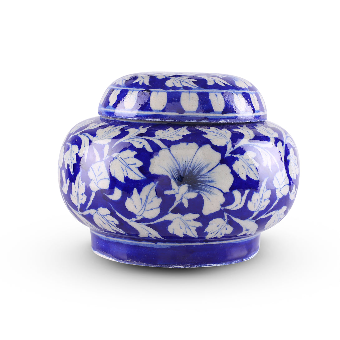 Blue Pottery Matki Jar - Blue Single Colour