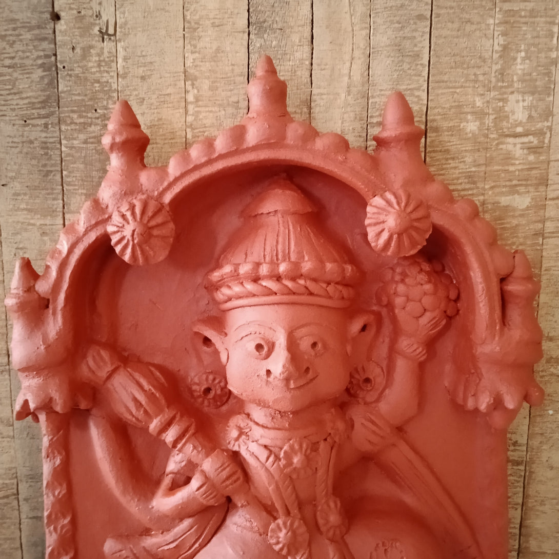 Terracotta Bala Hanuman Panel 14"