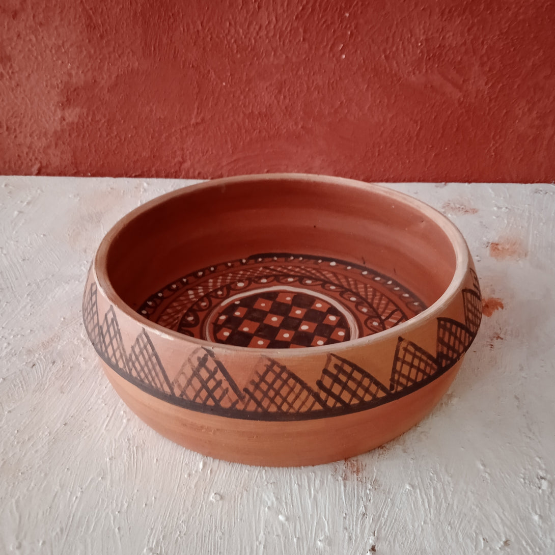 Gundiyali Terracotta Serving Bowl 2 - 8 Inch