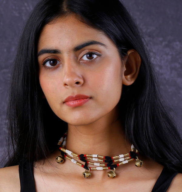 Ghungroo Choker - Black