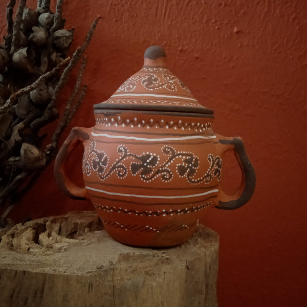 Khavda Painted Terracotta Canister 3