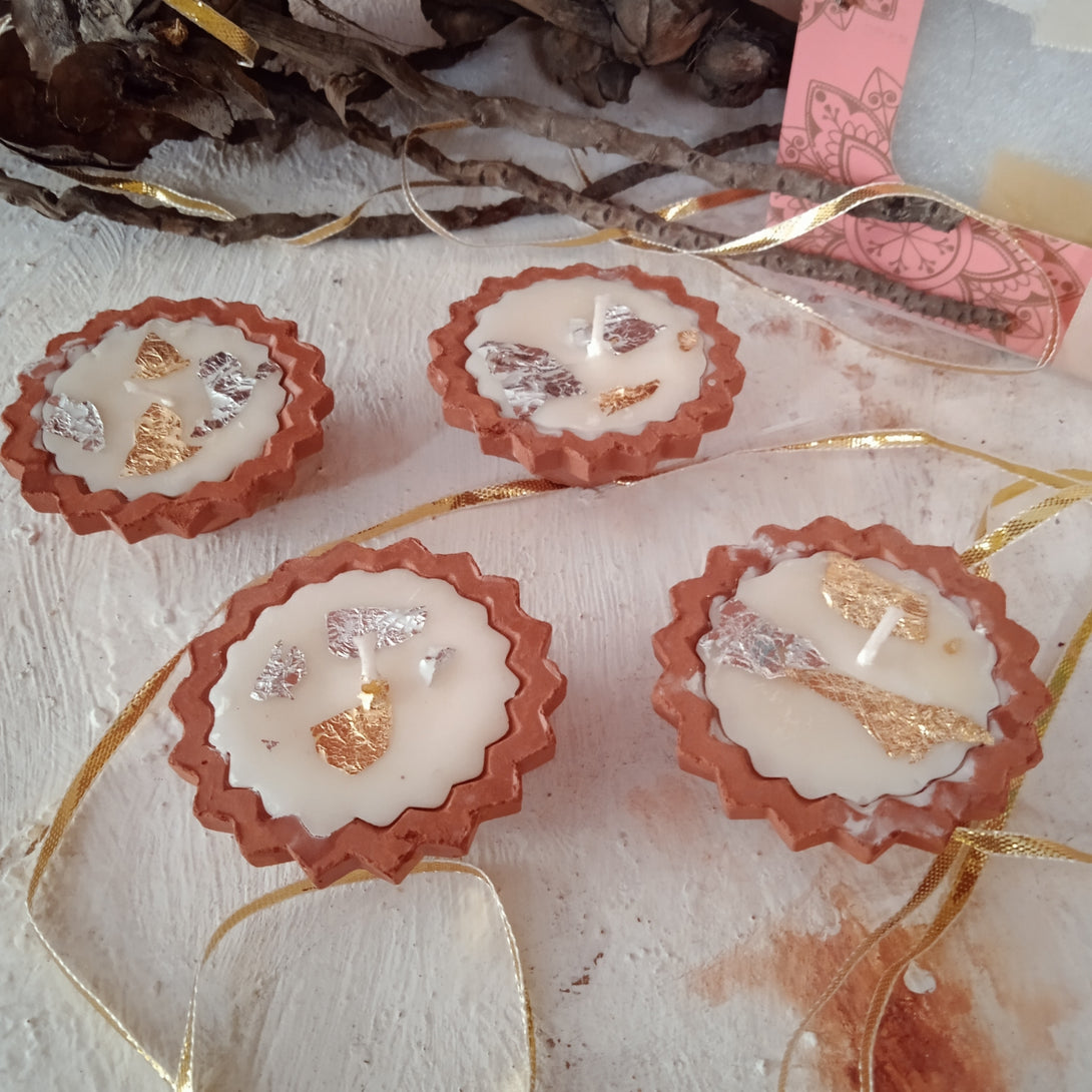 Star Diya Candle (Set of 4)